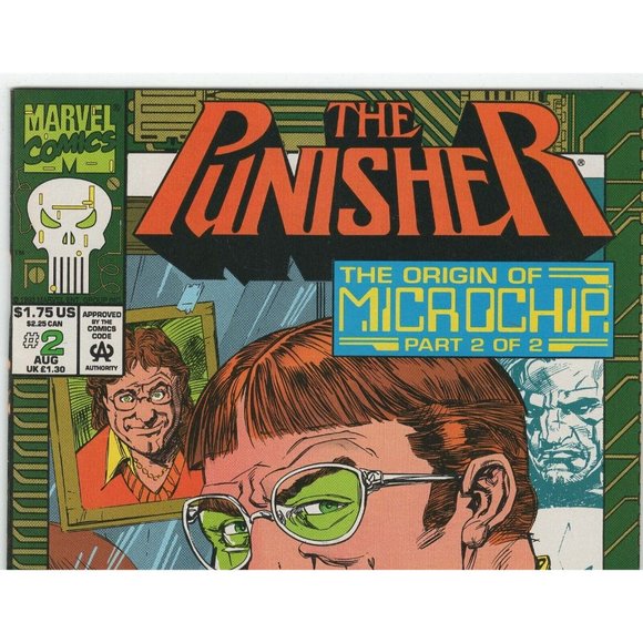 Comic Book The Punisher Origin Of The Microchip #2 1993 Marvel Comics Pt 2 Of 2 - Picture 4 of 10